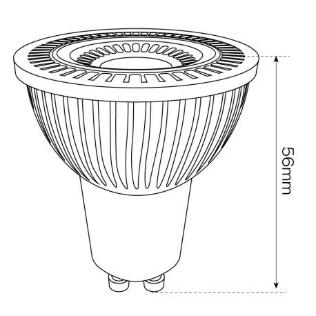 Bombilla COB 5w GU10 I-TEC