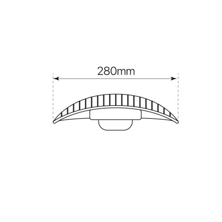 Luminaria Vial Blade gris antracita 100w I-TEC