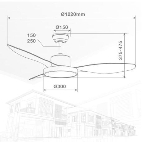 Ventilador de techo Biula GSC