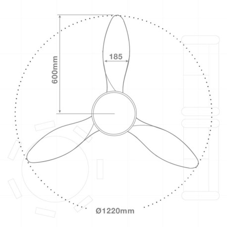 Ventilador de techo Biula GSC