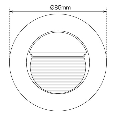 Aplique empotrable exterior Vulcan-1 3w 4000k I-TEC