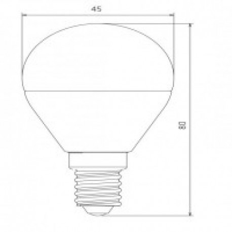 Bombilla Zinc GN45-7WD E14 Regulable Threeline