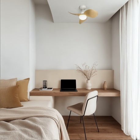 Ventilador de techo Instafan blanco madera Sulion