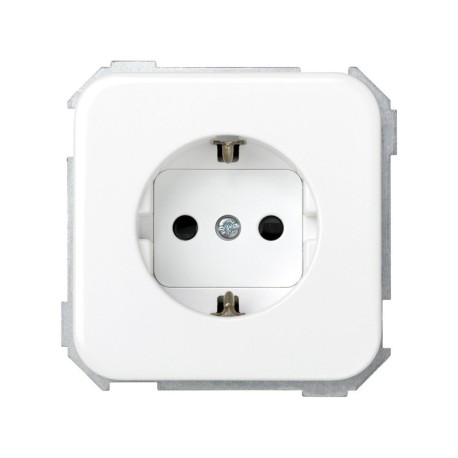 Base enchufe schuko dispositivo seguridad blanco Simon 31