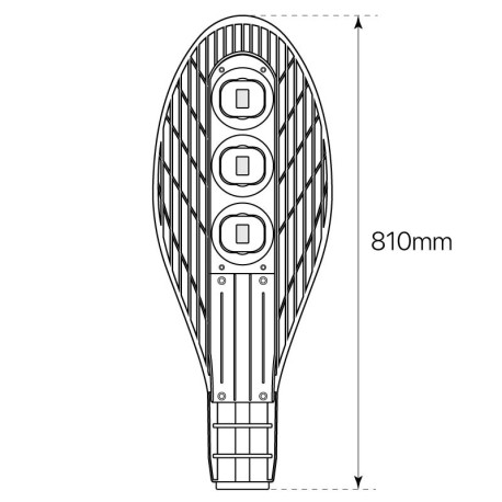 Luminaria Vial Blade gris antracita 150w I-TEC