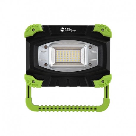 Proyector con bateria recargable negro/verde 6000k LDVlighting