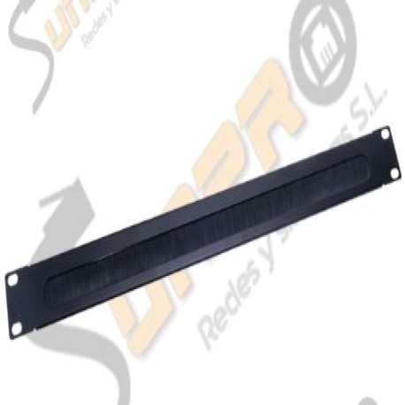 Panel pasacables 10" 1U con cepillo Sunpro