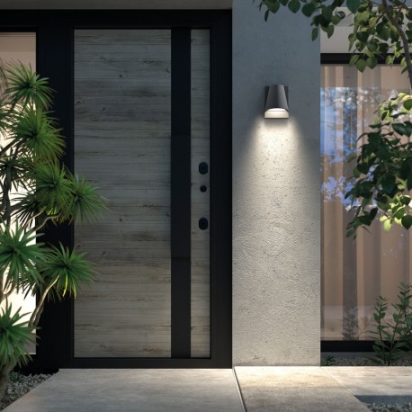 Aplique de exterior Kala GU10 8w Gris urbano Forlight