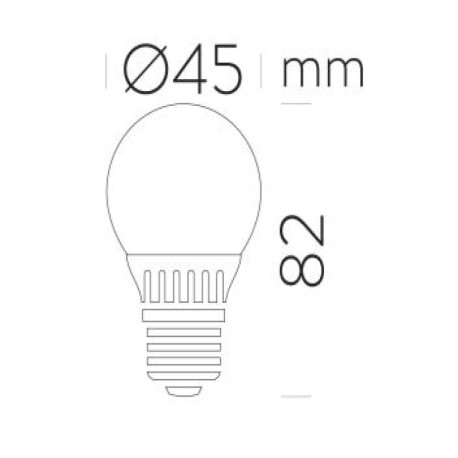 Bombilla LED ESFERICA  E27 9W ACB Iluminación