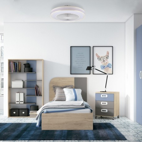 Ventilador de techo LED Colours CCT+RGB blanco Mimotec