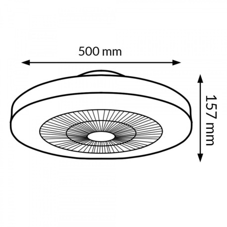 Ventilador de techo LED Colours CCT+RGB blanco Mimotec