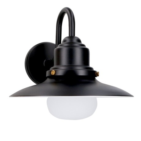 Aplique exterior Avenue 15w E27 negro Forlight