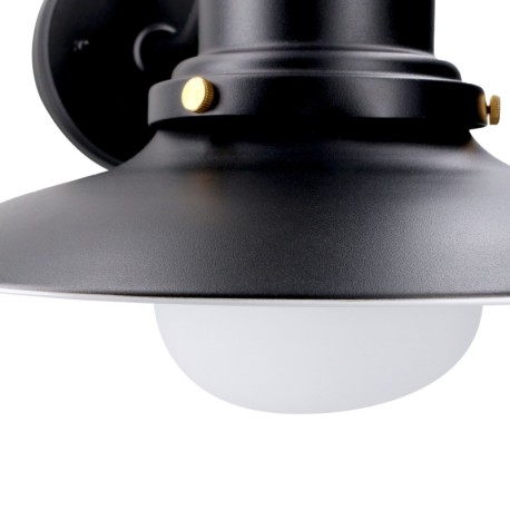 Aplique exterior Avenue 15w E27 negro Forlight