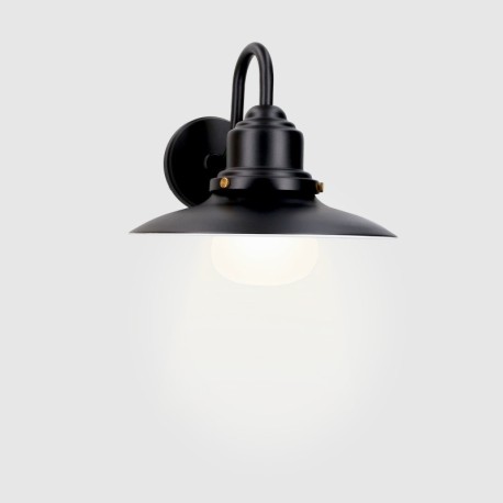 Aplique exterior Avenue 15w E27 negro Forlight