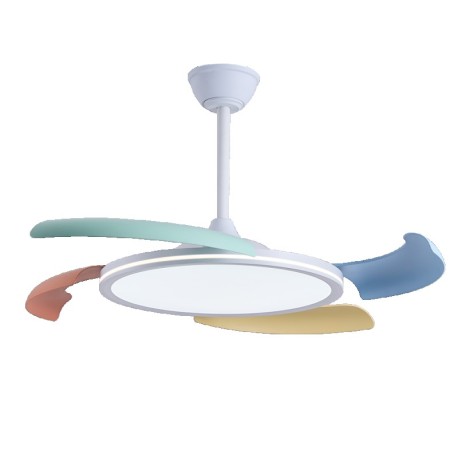 Ventilador de techo Key Plus 43+15w CCT CristalRecord