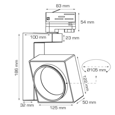Foco proyector LED Track.09 I-TEC