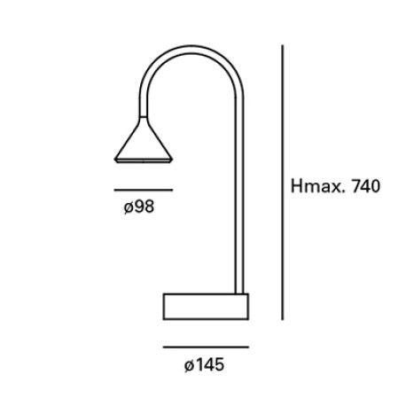 Lámpara de sobremesa Ding 6.6w 3000k Forlight