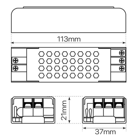 Driver tira led 24V 36w IP20 I-TEC