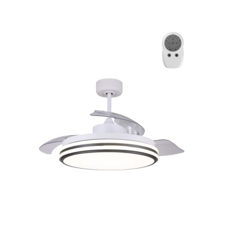 Ventilador de techo Louis 35w CCT blanco CristalRecord