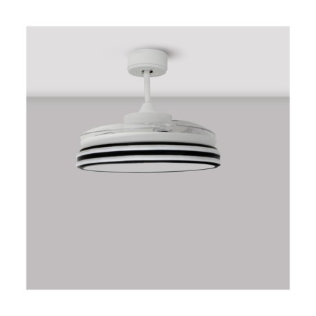 Ventilador de techo Louis 35w CCT blanco CristalRecord
