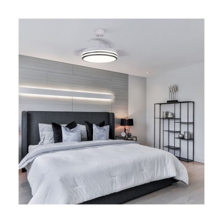 Ventilador de techo Louis 35w CCT blanco CristalRecord