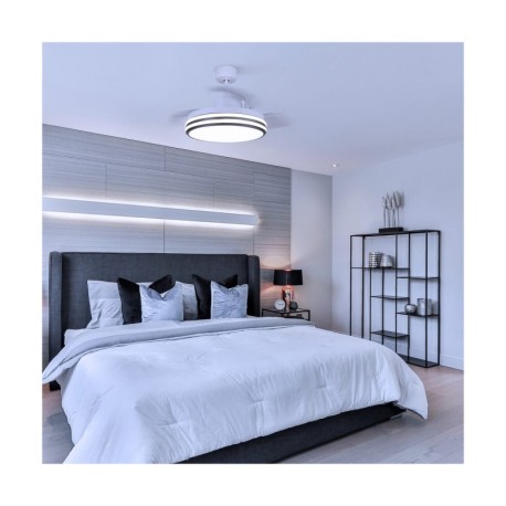 Ventilador de techo Louis 35w CCT blanco CristalRecord