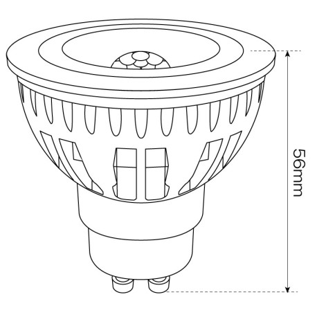 Bombilla COB 6w GU10 I-TEC