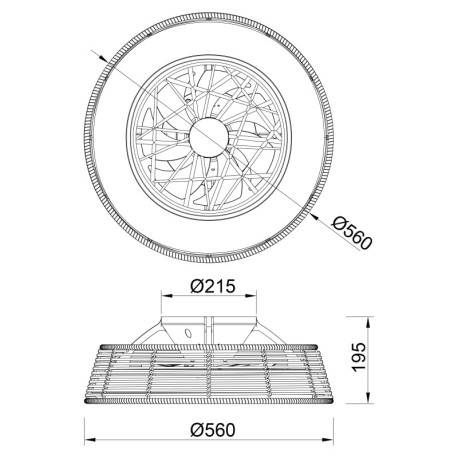 Ventilador de techo INDONESIA MINI de Mantra