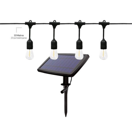Kit guirnalda decorativa solar Doik 5M 10 lámparas IP44 GSC
