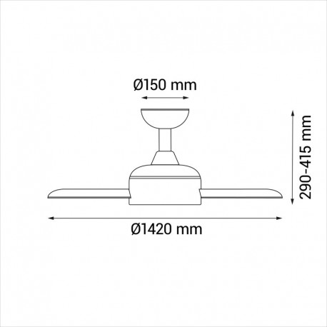 Ventilador de techo Balcony XL Sulion