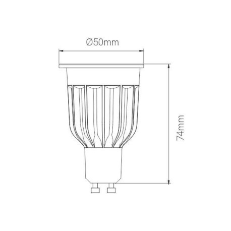 Bombilla LED GU10 Power 10w 220-240V 60º Beneito Faure