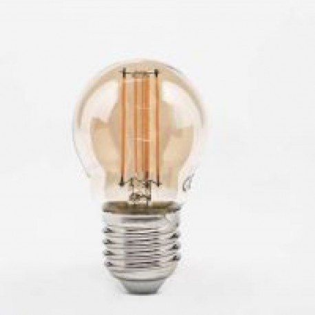 Bombilla LED Gold E27 filamento 4w 2500k 300º Threeline