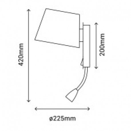 Aplique de pared Nabia de Sulion