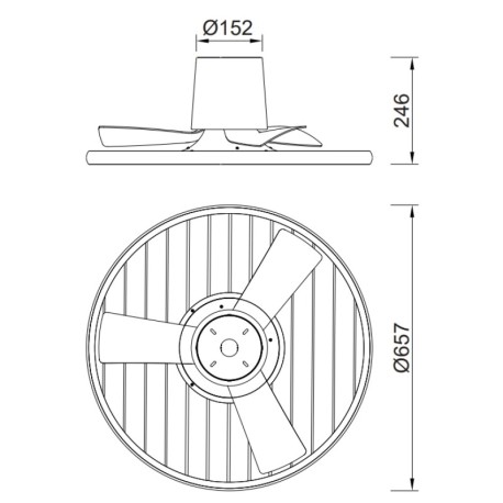 Ventilador de techo Soho Mantra