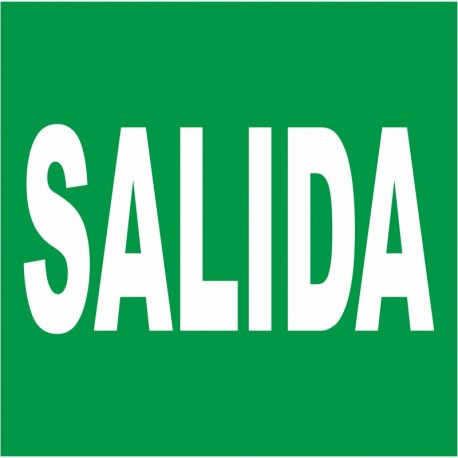 Pegatina texto "SALIDA" para emergencia LUMINE