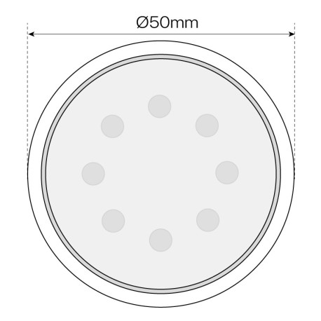 Bombilla LED Dicroica GU10 7W 120º I-TEC