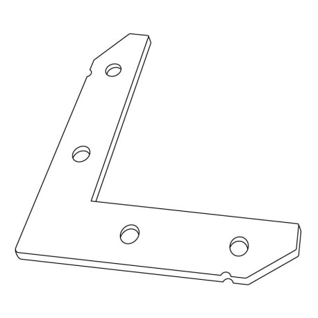 Unión metálica L 90º D-360 superficie I-TEC