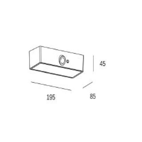 Aplique Ret Solar 6.5w negro Forlight