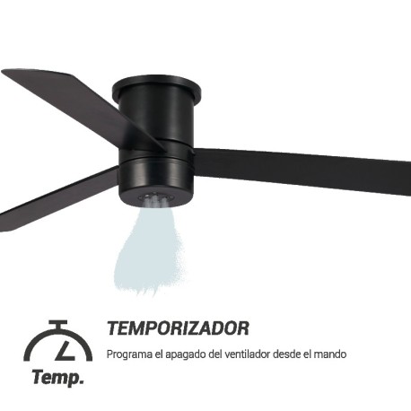 Ventilador de techo Mist negro Sulion