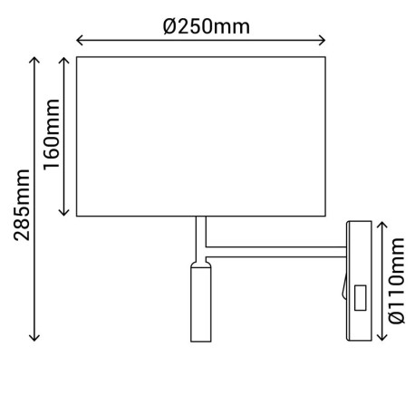 Aplique Basic Stylo E27 Sulion