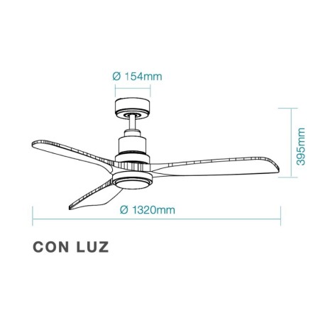 Ventilador de techo Mallorca DC con luz wifi  Martec
